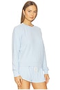 view 2 of 4 Fleece Crew Neck Sweatshirt in Powder Blue