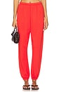 view 1 of 6 French Terry Easy Sweatpant in Poppy Red