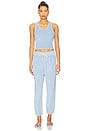 view 5 of 6 Loop Terry Jogger in Sky Blue
