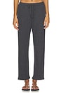 view 1 of 6 Remi Drawstring Pant in Charcoal