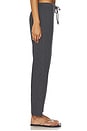 view 3 of 6 Remi Drawstring Pant in Charcoal