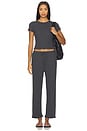 view 5 of 6 Remi Drawstring Pant in Charcoal