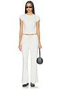 view 5 of 6 Maddie Waffle Drawstring Pant in Ash