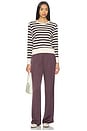 view 5 of 6 Camile Wide Leg Pant in Cocoa