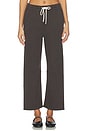 view 1 of 6 Fallon Structured Fleece Barrel Pant in Vintage Black