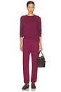 view 5 of 6 Johnny French Terry Easy Sweatpant in Dark Burgundy