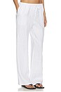 view 2 of 6 Lorana Linen Drawstring Pant in White