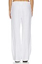 view 4 of 6 Lorana Linen Drawstring Pant in White