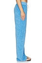 view 4 of 7 Eliana Loop Terry Drawstring Pant in Pacific Blue