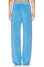 view 5 of 7 Eliana Loop Terry Drawstring Pant in Pacific Blue