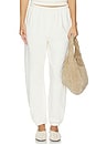 view 1 of 6 PANTALON SWEAT EASY JOHNNY  in Bright Ivory