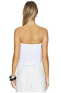 view 3 of 4 Gianna Linen Tube Top in White
