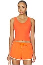 view 1 of 4 CAMISETA DE TIRANTES ESTRUCTURADA DE CANALÉ, COMPATIBLE CON SUJETADOR BLONDIE in Clementine