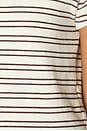 view 5 of 5 CAMISA MANGA CORTA EVE in Natural & Chocolate Stripe