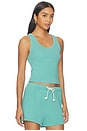 view 2 of 4 CAMISETA ACANALADA COMPATIBLE CON SUJETADOR BLONDIE in Teal Blue