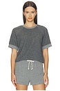 view 1 of 4 Kennedy Core Fleece Short Sleeve in Dark Heather Grey