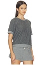 view 2 of 4 Kennedy Core Fleece Short Sleeve in Dark Heather Grey