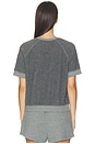view 3 of 4 Kennedy Core Fleece Short Sleeve in Dark Heather Grey