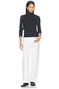 view 5 of 4 Cindy Long Sleeve Turtleneck in Black Stripe