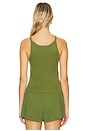 view 3 of 4 Recycled Cotton Cropped Annie Tank Top in Safari