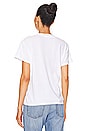view 3 of 4 Cotton Boxy V Neck Tee in White