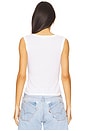 view 3 of 4 Khara Scoop Tank in White