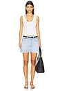 view 4 of 4 Khara Scoop Tank in White