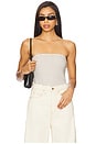 view 1 of 5 Striped Tube Top in Navy Stripe