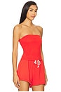 view 2 of 4 Blondie Tube Top in Poppy Red