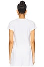 view 3 of 4 Recycled Cotton Raglan Baby Tee in White