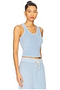 view 2 of 4 Loop Terry Tank in Sky Blue
