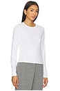 view 2 of 4 CAMISETA DE MANGA LARGA DE ALGODÓN JAMIE in White