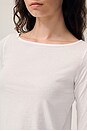view 5 of 7 Drop Shoulder Long Sleeve in White