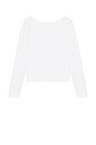 view 6 of 7 Drop Shoulder Long Sleeve in White