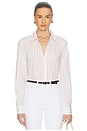 view 1 of 5 Poplin Slim Fit Button Down in Sugar Pink Stripe