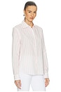 view 2 of 5 Poplin Slim Fit Button Down in Sugar Pink Stripe