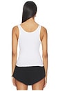 view 3 of 4 Poorboy Rib Tank Top in White