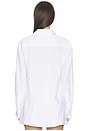 view 3 of 4 Lorelai Linen Button Down in White