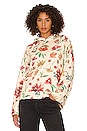 view 1 of 4 Floral Hoodie in Cream
