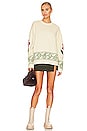 view 5 of 5 Knitted Floral Paisley Sweater in Cream