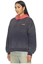 view 2 of 5 Distressed Logo Hoodie in Washed Red & Navy