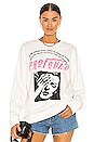 view 1 of 4 SWEAT LIVES IN FEAR CREWNECK SWEATSHIRT in Vintage White