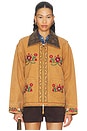 view 2 of 5 CHAQUETA EMBROIDERED in Vintage Brown