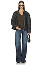 view 5 of 5 CHAQUETA DISTRESSED  in Black