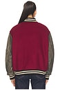 view 6 of 7 BLOUSON LETTERMAN CRIMSON in Red	& Vintage Black