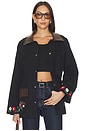 view 1 of 6 Canvas Embroidered Work Jacket in Black