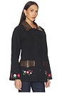 view 3 of 6 Canvas Embroidered Work Jacket in Black
