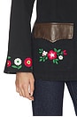 view 6 of 6 Canvas Embroidered Work Jacket in Black