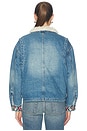 view 5 of 5 Horse Equine Denim Work Jacket in Vintage Blue