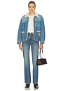 view 6 of 5 Horse Equine Denim Work Jacket in Vintage Blue